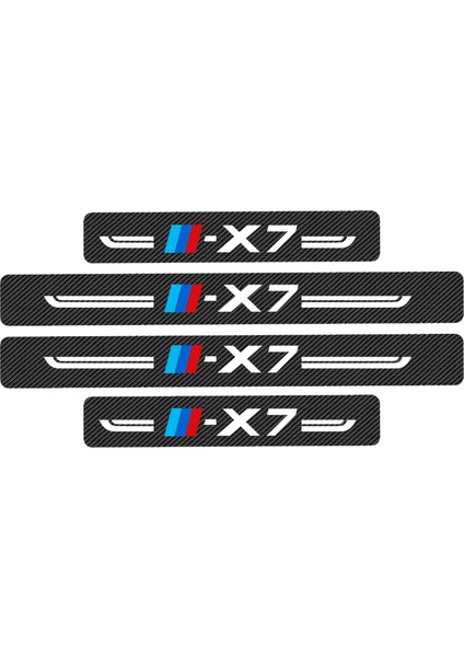 X7 Için Bmw X1 X2 X3 X4 X5 X6 X7 G01 F10 F15 F49 F30 F85 G05 G08 F25 E84 E83 E71 E70 E72 Için Araba Eşyaları Arka Eşiği Sticker (Yurt Dışından)