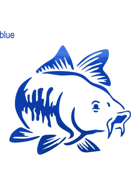 Mavi Evrensel Carp Balıkçılık Araba Vinil Çıkartma Sanat Sticker Kayak Balıkçılık Araba Kamyon Tekne Tribal Araba Çıkartması Aksesuarları (Yurt Dışından)