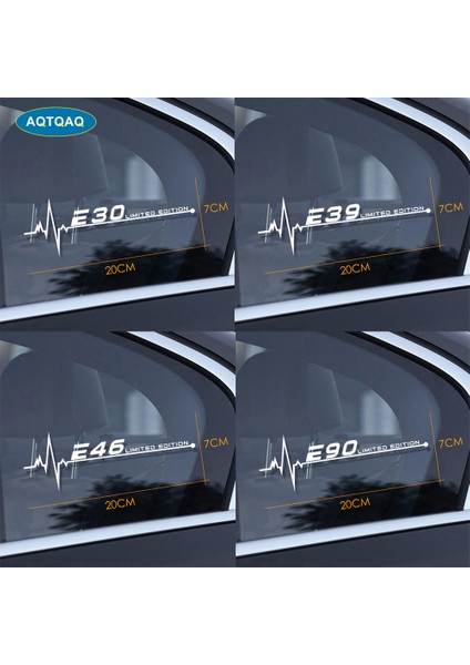 E62 Bmw E28 E30 E34 E36 E39 E46 E53 E60 E61 E62 E70 E87 E90 E91 E92 E93 Araba Yan Cam Sticker Araba Sticker (Yurt Dışından)