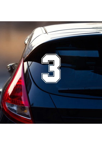 8 Numara Stili Yükseklik 40 cm A1111 # Sayılar Yarış Numaraları Vinil Sticker Motosiklet Kask Aksesuarı Araba Sticker (Yurt Dışından)