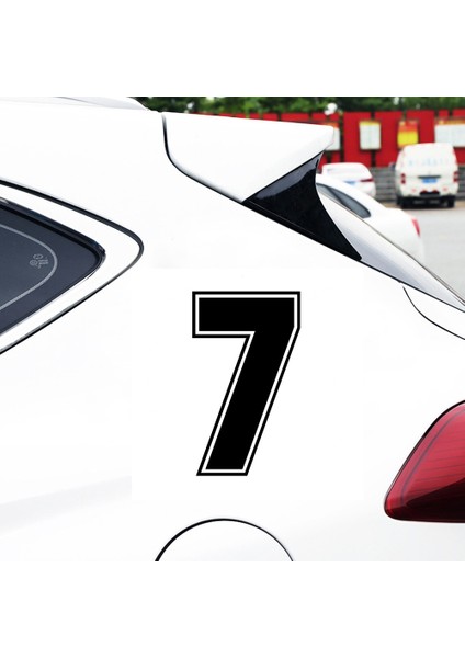 8 Numara Stili Yükseklik 40 cm A1111 # Sayılar Yarış Numaraları Vinil Sticker Motosiklet Kask Aksesuarı Araba Sticker (Yurt Dışından)
