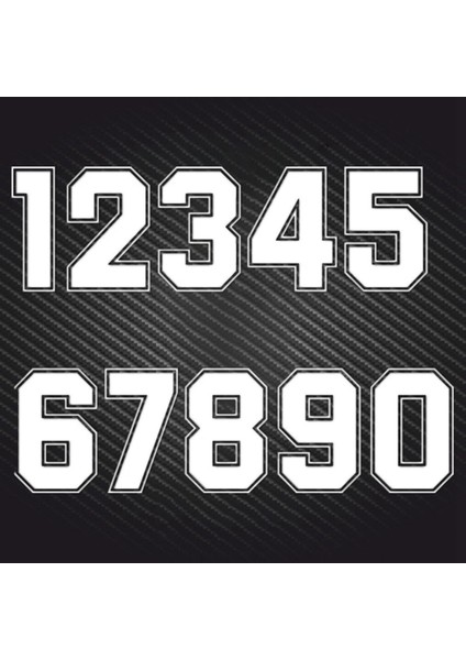 8 Numara Stili Yükseklik 40 cm A1111 # Sayılar Yarış Numaraları Vinil Sticker Motosiklet Kask Aksesuarı Araba Sticker (Yurt Dışından)