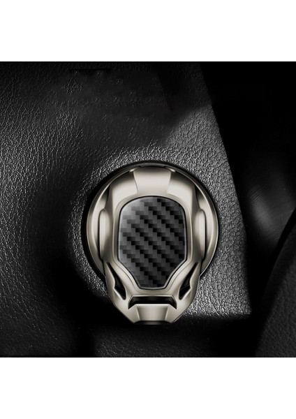 Logo Stili Yok Yeşil Araba Iç Mekan Motor Çalıştırma Durdurma Itme Düğmesi Anahtar Dekoratif Kapak Sticker Trim Etiket (Yurt Dışından)
