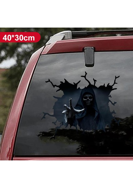 A-02 Araba H Sticker Arka Cam Sticker Pvc Vinil Kaplama Filmi 3D Şeffaf Cam Sticker (Yurt Dışından)