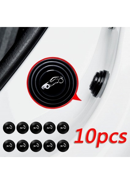 Logo Kızdırma ile 10 Adet Araba Kapı Anti-Çarpışma Silikon Ped Şok Emici Kapı Sticker Ses Yalıtım Tampon Mühür Oto Aksesuarları (Yurt Dışından) indirimleri