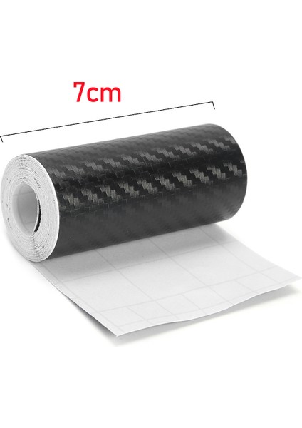 Uzunluk 1m Karbon Fiber Araba Sticker Dıy Eşik Koruma Şeridi Otomatik Kapı Eşiği Yan Çizilmez Bant Su Geçirmez Koruma Filmi (Yurt Dışından)