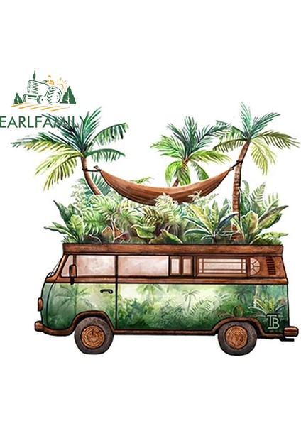 YT-171379 Vanlife Araba Stickerları Güneş Koruyucu Çizik Çıkartmaları Vinil Laptop Karavan Dekor Araba Modası 13CM x 7.7cm (Yurt Dışından)