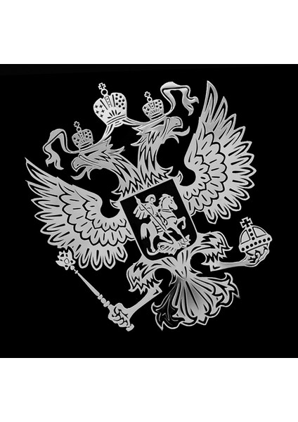 Küçük 4.4x4.0cm Rusya Federasyonu Ulusal Amblemi Rusya Armaları Nişanlı Kartal Metal Sticker Çıkartma Laptop Not Defteri Telefon Sticker'ı (Yurt Dışından) fırsatları