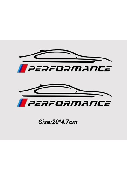 Pembe 2 Adet Mpower Mperformance Araba Cam Sticker Bmw E36 E39 E46 E60 E61 E64 E70 E71 E85 E87 E90 E83 F10 F20 F21 F30 E Için (Yurt Dışından)