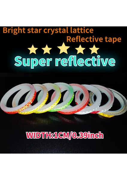 5CMX3M Yansıtıcı Bant Pvc Yapışkanlı Yansıtıcı Sticker Güvenlik Uyarı Yansıtıcı Levha Arabalar, Motorlar, Bisikletler Uyarı Dekorasyon (Yurt Dışından) fiyatları