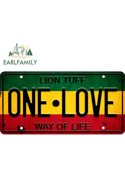 Stil C Vintage Rasta Lisans Levhası One Love Vinil Araba Sticker Buzdolabı Dıy Çıkartma Sörf Tahtası Dekorasyonu - 13 cm x 6.6 cm (Yurt Dışından) modelleri