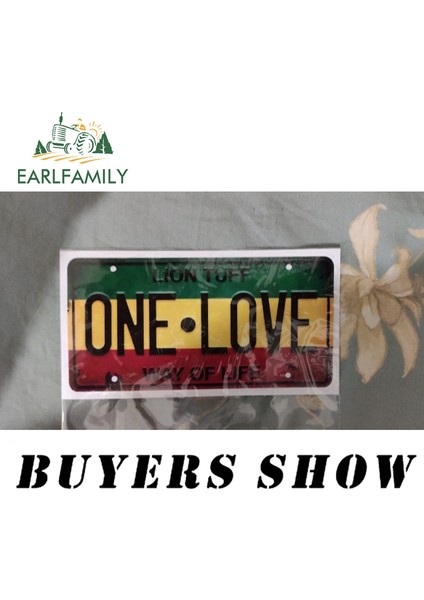 Stil C Vintage Rasta Lisans Levhası One Love Vinil Araba Sticker Buzdolabı Dıy Çıkartma Sörf Tahtası Dekorasyonu - 13 cm x 6.6 cm (Yurt Dışından) indirimleri