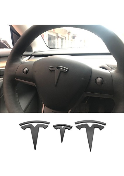 Desen Modeli Y Tesla Model 3 Karbon Fiber Desen Araba Etiketi Model Y Direksiyon Simidi Logo Süsleme Sticker Araba Bagaj Çıkartmaları (Yurt Dışından) modelleri