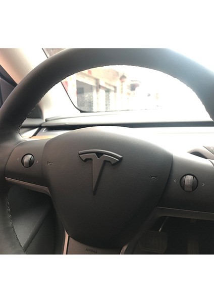 Desen Modeli Y Tesla Model 3 Karbon Fiber Desen Araba Etiketi Model Y Direksiyon Simidi Logo Süsleme Sticker Araba Bagaj Çıkartmaları (Yurt Dışından) fırsatları