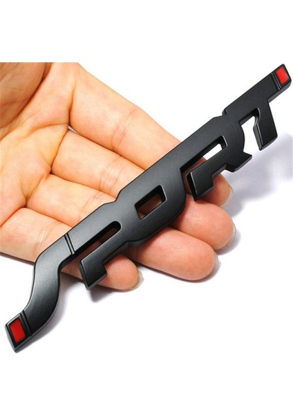 Siyah Moda Spor Amblemi Bagaj Çamurluk Rozeti Araba Metal 3D Logo Sticker Amblem Etiketler (Yurt Dışından)