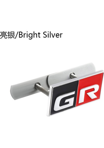 Parlak gr Izgara Toyota Hv Yaris Rz Rc Rs Prius Lexus Harrier Grmn Logo Sticker Için Araba Sticker gr Sport Etiketi Ön Kaput Izgara Amblemi Badge E-Ticaret Başlık (Yurt Dışından)