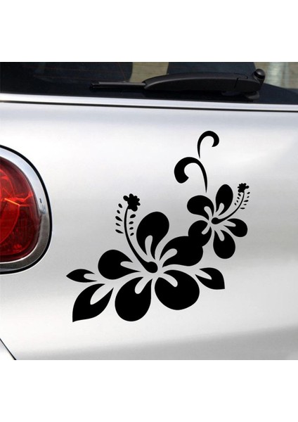 Siyah Çiçek Desenli Oto Sticker Yapışkanlı Araba Gövde Pencere Vinil Etiketler Su Geçirmez Yüksek Yapışkanlık Tampon Etiketi (Yurt Dışından) fiyatları