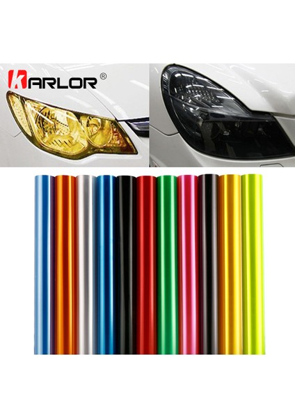 Kırmızı 30CM x 100CM Otomatik Araba Folyo Kafa Lambası Arka Lamba Sis Lambası Vinil Duman Film Levha Sticker Kapak Otomobiller Dekal Araba Stil (Yurt Dışından) fiyatları