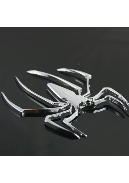 Siyah Araba Sticker Metal 3D Örümcek Araba Logosu Altın Gümüş Araba Stil Aksesuarları Metal Sticker Krom Örümcek Rozeti Amblem (Yurt Dışından) indirimleri