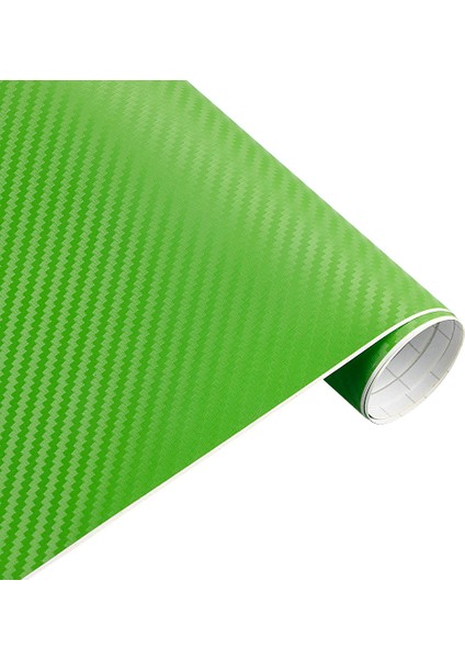 3D Yeşil 200CM*30CM 3D Karbon Fiber Vinil Film 3m Araba Sticker Su Geçirmez Dıy Motosiklet Otomobil Araba Stil Kaplama Rulo Aksesuarları (Yurt Dışından)