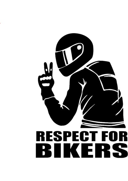 15X12.5CM Bisikletçilere Saygı Sticker Komik Vinil Araba Aksesuarı Süsleme Için Araba Kapı Kolu Etiketleri Gövde Araba Aksesuarları (Yurt Dışından) modelleri