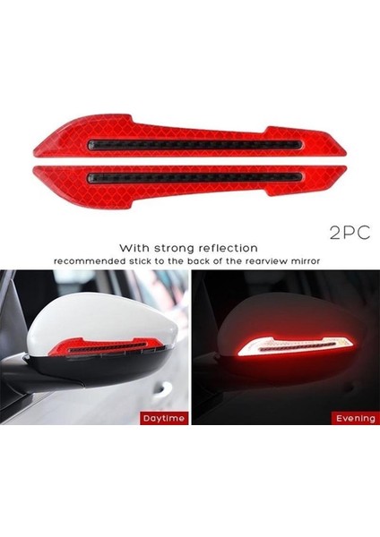 Mavi Araç Yansıtıcı Sticker Araç Stili Arka Görüş Aynası Yansıtıcı Sticker Güvenlik Uyarı Yansıtıcı Sticker Araç Şerit Sticker Dış Cephe (Yurt Dışından) indirimleri