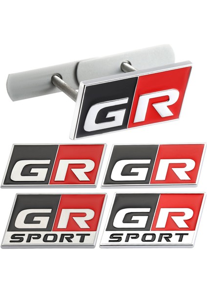 gr Spor Izgara Toyota Hv Yaris Rz Rc Rs Prius Lexus Harrier Grmn Logo Sticker Için Araba Sticker gr Sport Etiketi Ön Kaput Izgara Amblemi Badge E-Ticaret Başlık (Yurt Dışından)
