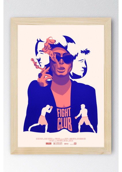 Fight Club Çerçeveli Tablo - Dövüş Kulübü Film Posteri Tablo