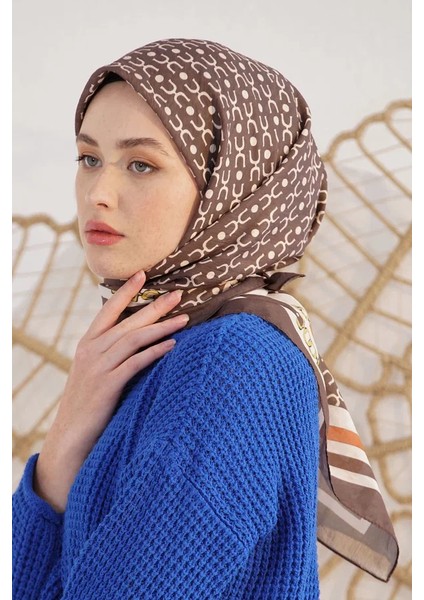 Acı Kahve Loryan Scarf Diamond Royal Black Eşarp