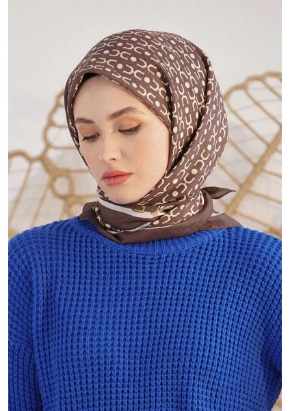 Acı Kahve Loryan Scarf Diamond Royal Black Eşarp
