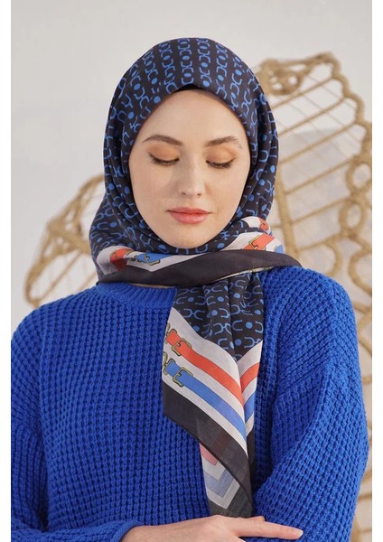Lacivert Loryan Scarf Diamond Royal Black Eşarp modelleri