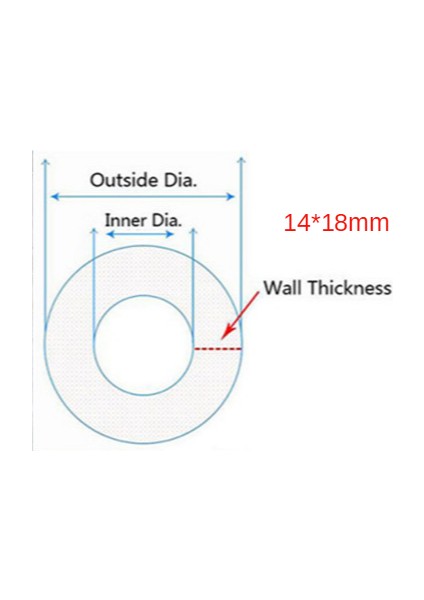14X18 mm Stili 3 Metre Metreler Şeffaf Gıda Kalitesi Silikon Hortum Esnek Bahçe Kauçuk Hortum Akvaryum Yumuşak Boru (Yurt Dışından)