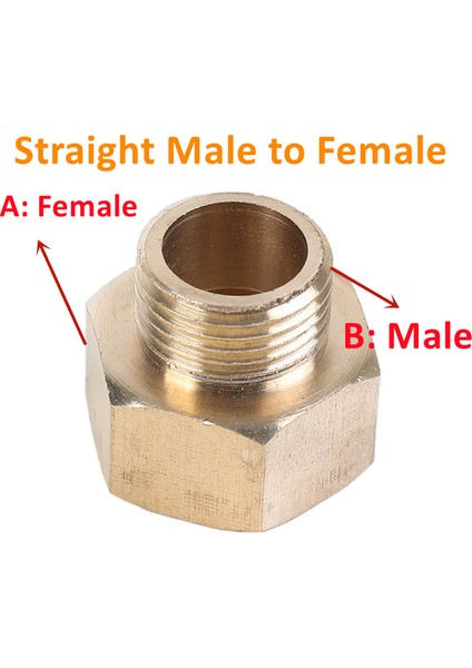Ben Erkekten Kadına Tarzı M22X1,5 Brae Hex Nipple Fitting Hızlı Bağlantı Adaptörü M14** Basınç Göstergesi Dönüşüm Bakır Bağlantı- (Yurt Dışından)