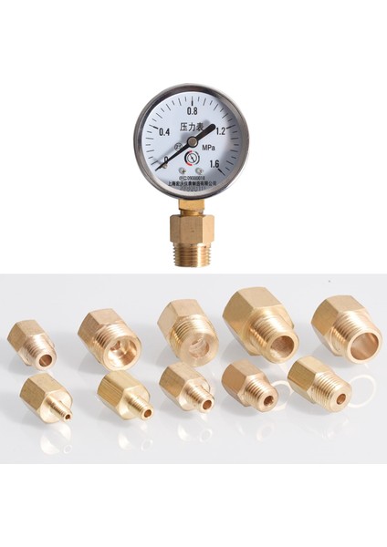 Ben Erkekten Kadına Tarzı M22X1,5 Brae Hex Nipple Fitting Hızlı Bağlantı Adaptörü M14** Basınç Göstergesi Dönüşüm Bakır Bağlantı- (Yurt Dışından) indirimleri