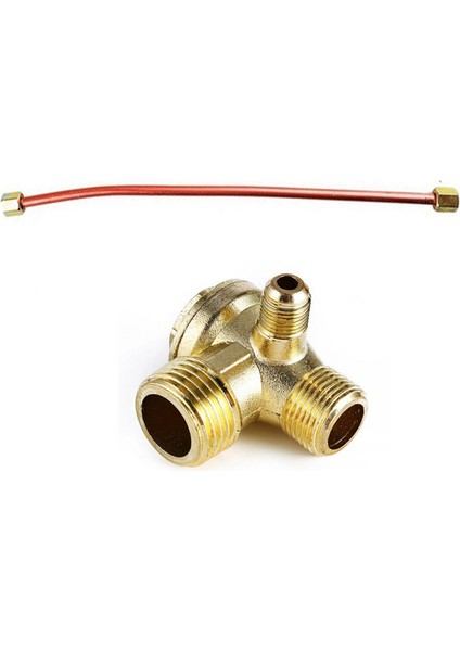 Hava Kompresörü Yedek Parça Aksesuarı Için 3-Port Çinko Alaşımlı Hava Kompresörü Kontrol Vanası ve Egzoz Hortumu (Yurt Dışından) fırsatları