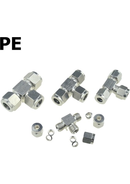 Pe Tarzı 1ı8-1ı4 Inç (A - B) Sıkıştırma Kovan Boru Bağlantı Dönüşüm Adaptörü Tüp Paslanmaz Çelik Kuplör Bağlayıcı Ydf-Lok (Yurt Dışından)