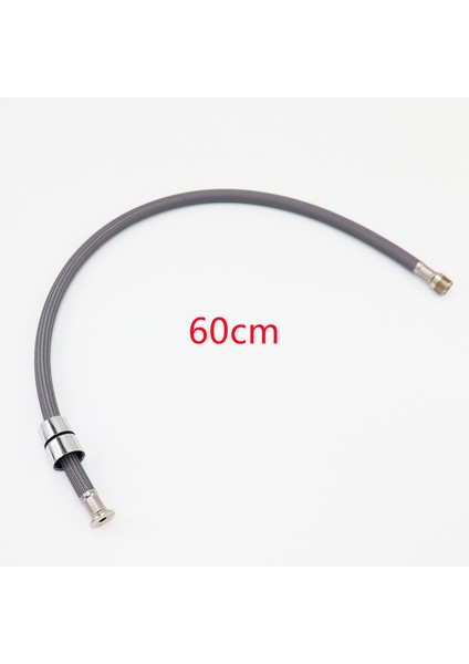 60CM Gri Tarzı Mutfak Çekmece Bataryası Hortumu Için 50CM F M15*1 Naylon Örgülü Esnek Su Hortumu Siyah Gri Tesisat (Yurt Dışından)