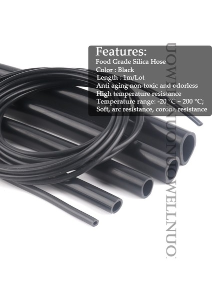 5X8MM Tarzı 1 Milyon 1~6mm Siyah Silikon Boru Esnek Akvaryum Hava Pompası Yumuşak Kauçuk Hortum Isıya Dayanıklı Yüksek Basınçlı Havalandırma Borusu (Yurt Dışından)