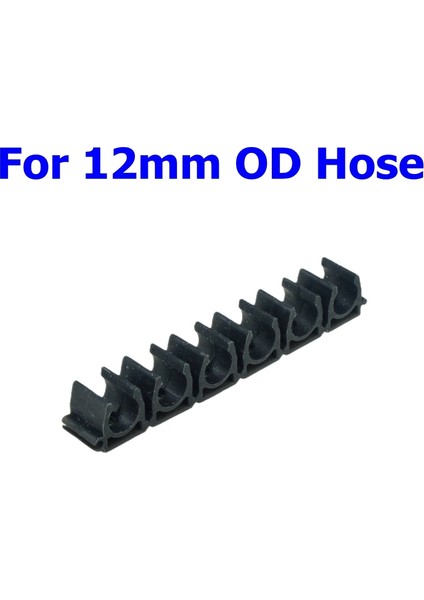 Siyah 12MM Tarzı Hortum Su Borusu Akış Büküm Kelepçe Sabitleme Kelepçe Tüp Dirsek Köşe Tutucu Ro Su Sistemi Boru Yönlendirme (Yurt Dışından)