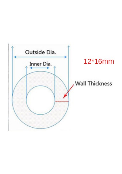 12X16 mm Stili 3 Metre Metreler Şeffaf Gıda Kalitesi Silikon Hortum Esnek Bahçe Kauçuk Hortum Akvaryum Yumuşak Boru (Yurt Dışından)