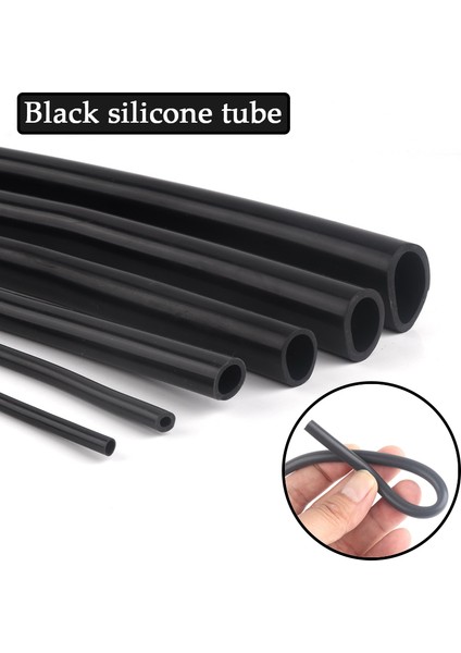 5X9MM Tarzı 1 Milyon 1~6mm Siyah Silikon Boru Esnek Akvaryum Hava Pompası Yumuşak Kauçuk Hortum Isıya Dayanıklı Yüksek Basınçlı Havalandırma Borusu (Yurt Dışından)