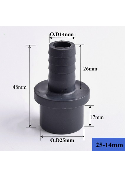O.D25-14MM Tarzı 1 Parça 5~20 Adet Dmm Pvc Hortum Pagoda Bağlantı Adaptörü Bahçe Sulama Su Borusu Yumuşak Hortum Eklemi Fitting (Yurt Dışından)
