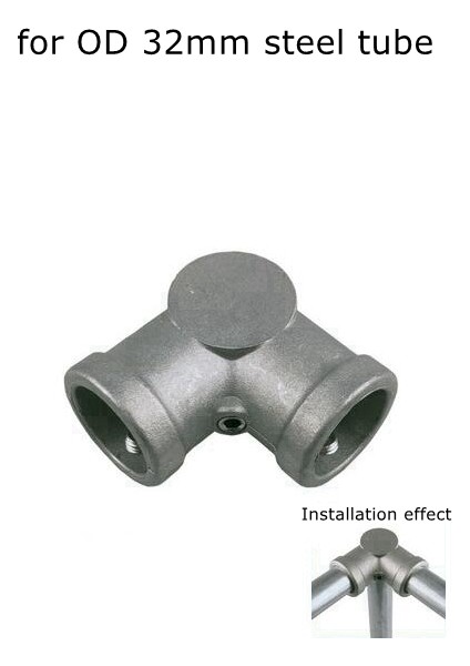 32 mm Liti Tişört Stili Alüminyum Alaşım Bağlantı Dirsek Tee Taban Düz Üç Boyutlu Bağlantı Elemanı Çelik Boru Raf Parçaları (Yurt Dışından)