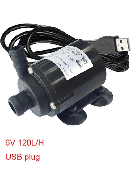 6V USB JT-160A Dc 6V 120LH 12V 240LH Mikro Akvaryum Daldırma Mini Su Pompası Balık Tankı Için (Yurt Dışından)