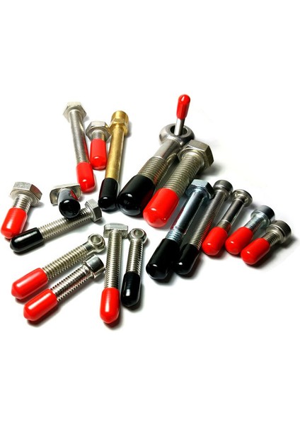 Kırmızı Stil 10 Adet D9.5mm Pvc Esnek Kauçuk Toz Izolasyon Konu Koruyucu Fiş, Çelik Boru Kılıf Kapağı, Kablo Tel Koruma Kılıfı (Yurt Dışından)