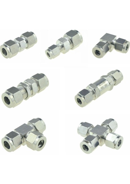 Pg Stili 3mm-6mm (A - B) Sıkıştırma Kovan Boru Bağlantı Dönüşüm Adaptörü Tüp Paslanmaz Çelik Kuplör Bağlayıcı Ydf-Lok (Yurt Dışından)