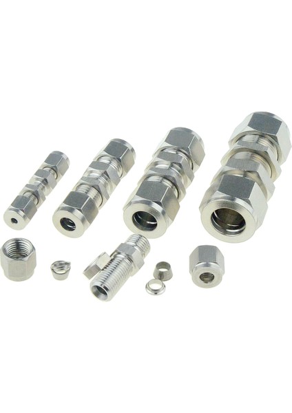 Pg Stili 3mm-6mm (A - B) Sıkıştırma Kovan Boru Bağlantı Dönüşüm Adaptörü Tüp Paslanmaz Çelik Kuplör Bağlayıcı Ydf-Lok (Yurt Dışından)