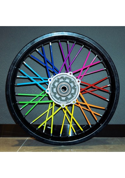 Mavi Stil Yeni Motosiklet Tekerlek Jant Konuş Sarma Kiti Cilt Kapak Motokros Kir Pit Bisikleti Enduro Için (Yurt Dışından) indirimleri