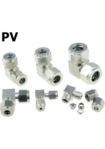 Pv Tarzı 8MM-12MM (A - B) Sıkıştırma Kovan Boru Bağlantı Dönüşüm Adaptörü Tüp Paslanmaz Çelik Kuplör Bağlayıcı Ydf-Lok (Yurt Dışından)