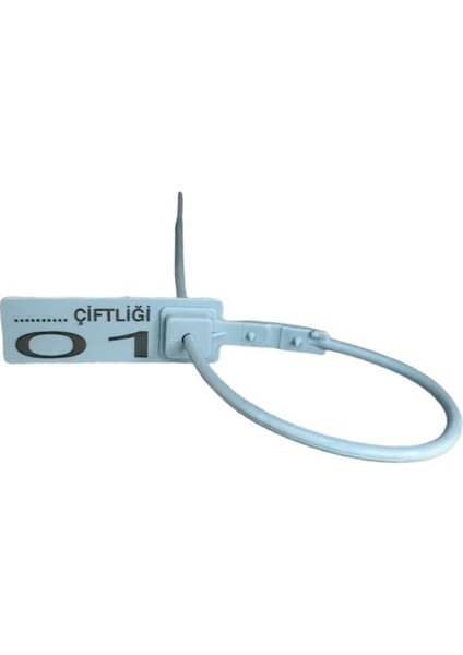 125 Adet Mavi Metal Klipsli Plastik Mühür-Et Belirleme(Karkas) Kelepçesi